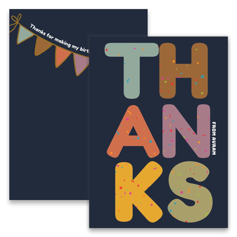 Rounded Thanks Card | Product card