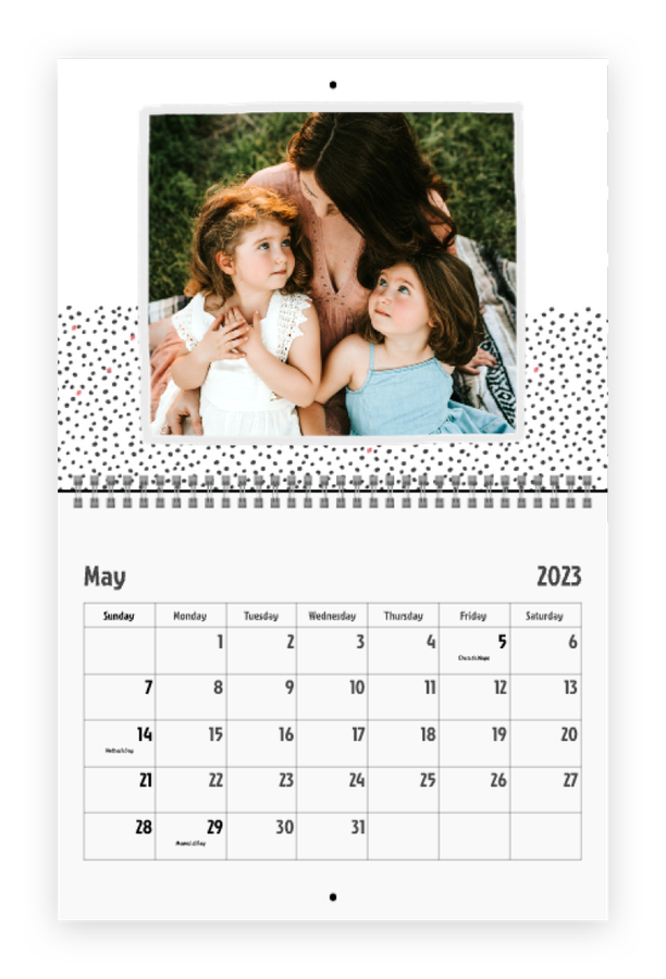 Tiny Dots Photo Calendar | Sam's Club Photo & Customization | Product card